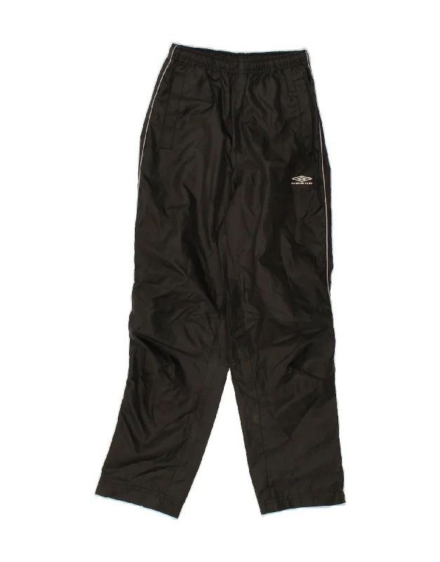 Fresh And Natural UMBRO Boys Tracksuit Trousers 7-8 Years Black Polyester