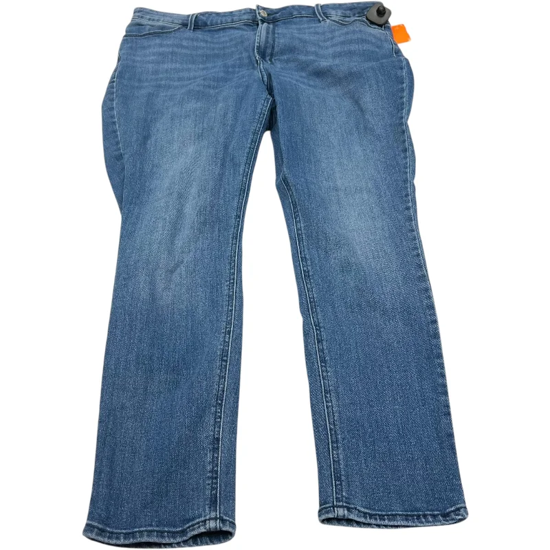 Cozy Layers Jeans Skinny By Old Navy In Blue Denim, Size: 18