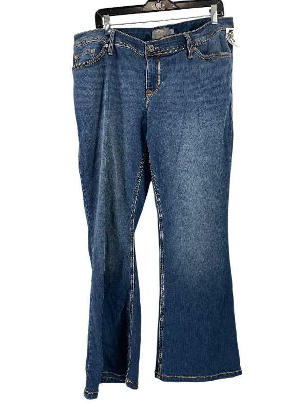 Urban Style Jeans Boot Cut By Torrid In Blue Denim, Size: 16