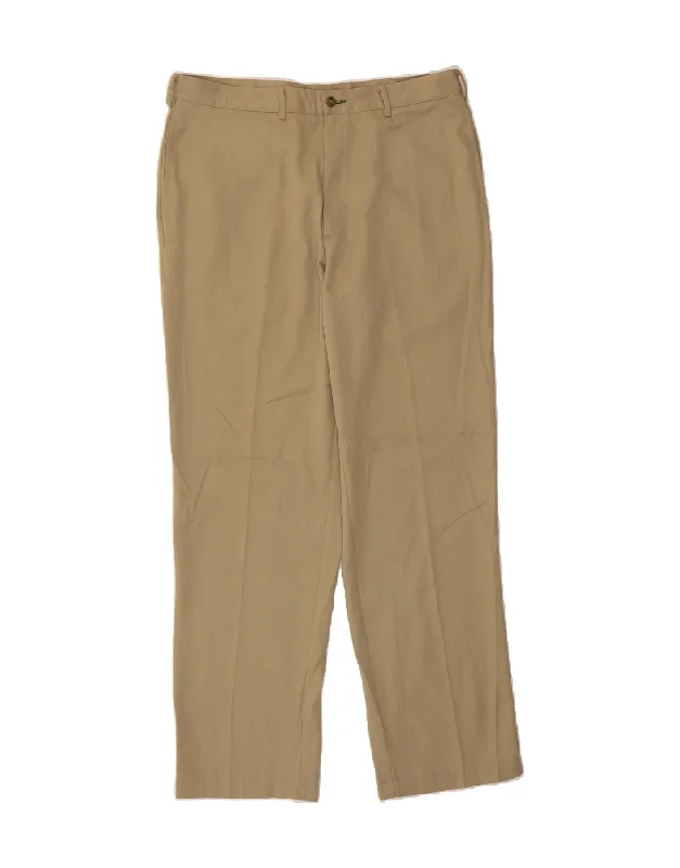 Casual Street TOMMY HILFIGER Mens Straight Chino Trousers W36 L32 Beige