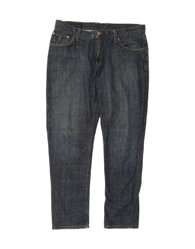 Fresh And Simple TOMMY HILFIGER Mens Slim Jeans W36 L30 Navy Blue Cotton