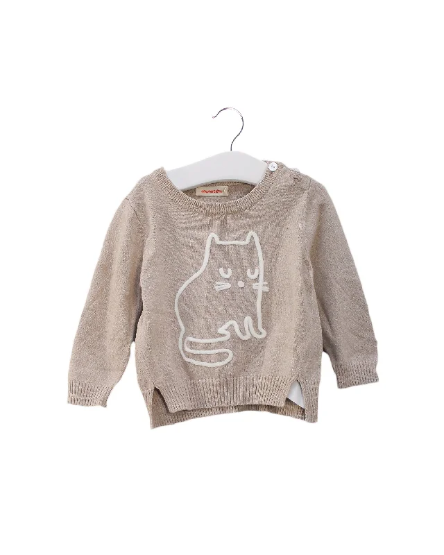 All-Day Outfits Momonittu Knit Sweater 6M (70cm)