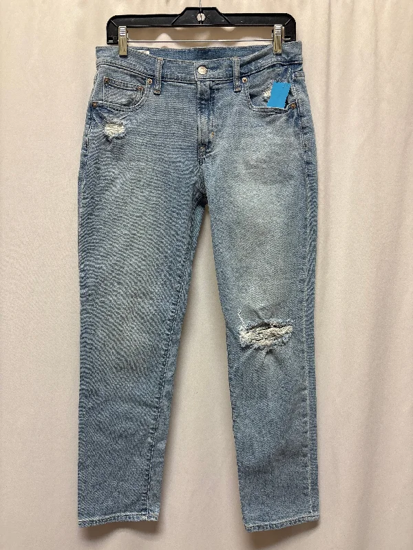 Basic Comfort Jeans Boyfriend By Gap In Blue Denim, Size: 4