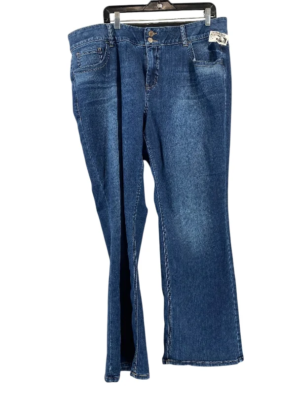 Sexy Fun Jeans Boot Cut By Lane Bryant In Blue Denim, Size: 18