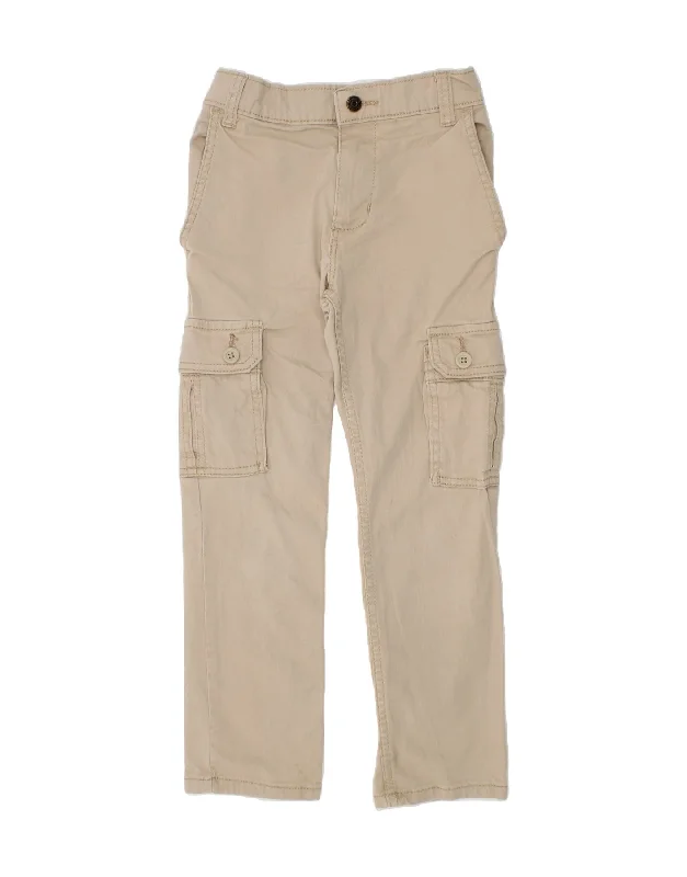 Party Wear WRANGLER Boys Straight Cargo Trousers 6-7 Years W22 L20  Beige Cotton