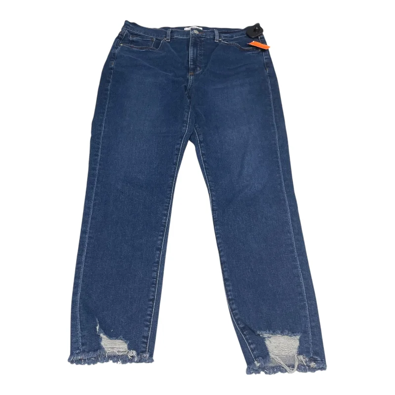 Advanced Customization Jeans Skinny By Loft In Blue Denim, Size: 12