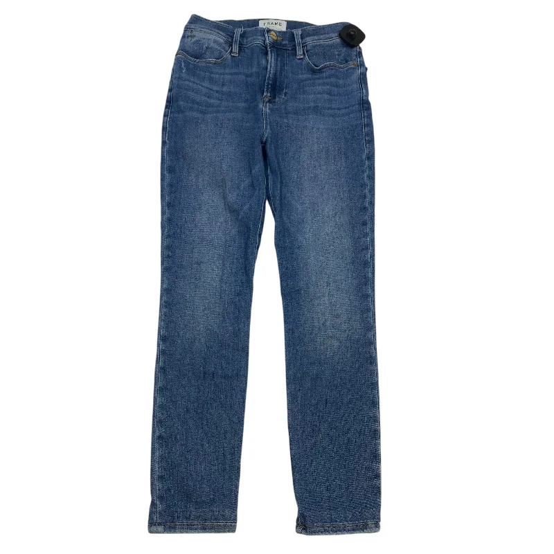 Diamond Series Jeans Skinny By Frame In Blue Denim, Size: 2