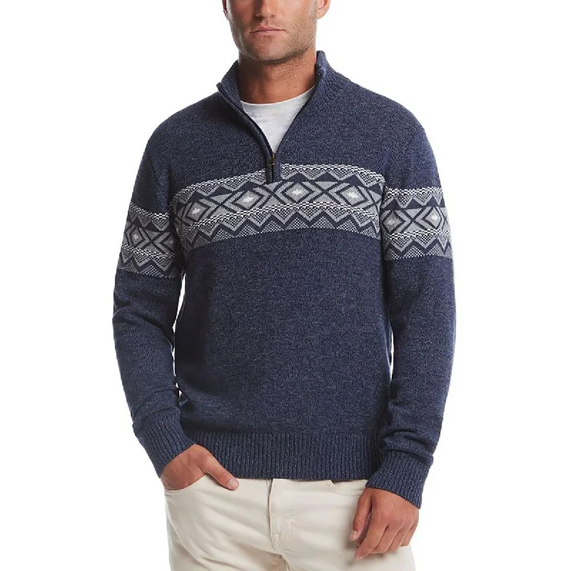 Cute Design Mens Pattern Cotton Pullover Sweater