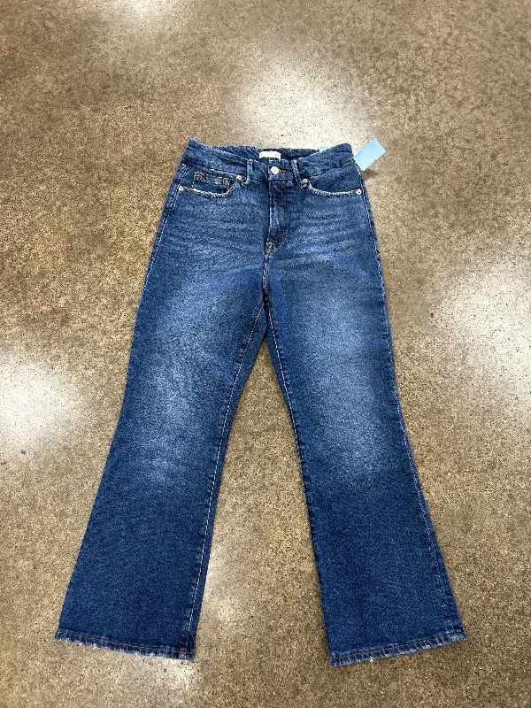 Elegant Temperament Jeans Boot Cut By Good American In Blue Denim, Size: 8
