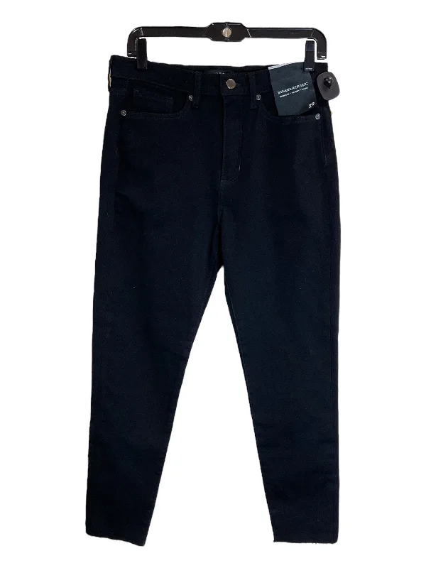 Lounge Wear Jeans Skinny By Banana Republic In Black, Size: 8