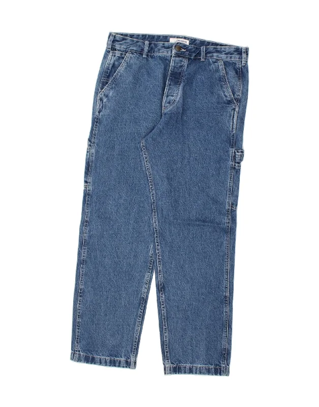 Design And Tailoring PULL & BEAR Mens Straight Jeans W32 L29 Blue Cotton