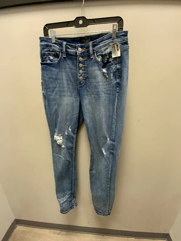New Season Series Jeans Boyfriend By Judy Blue In Blue Denim, Size: 8