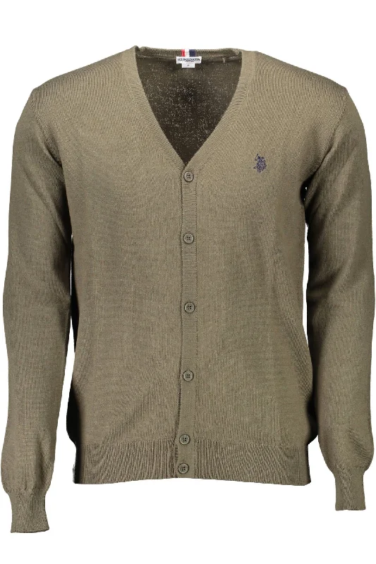Comfy Pants U.S. POLO ASSN. V-Neck Cotton Cashmere Cardigan in Men's