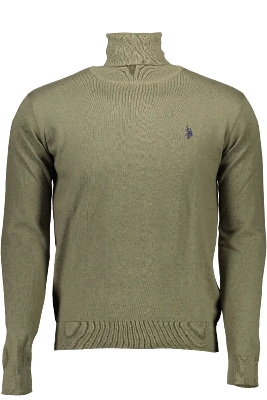 Easygoing Fashion U.S. POLO ASSN. Elegant High Collar Cashmere Blend Men's Sweater