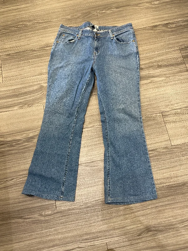 Classic Style Jeans Boot Cut By Levis In Blue, Size: 14