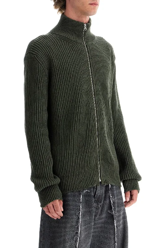High-end Customization Mm6 Maison Margiela Cotton Cardigan With Zipper