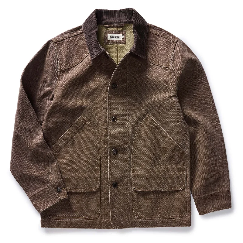Soft Fashion The Upland Jacket in Aged Penny Chipped Canvas