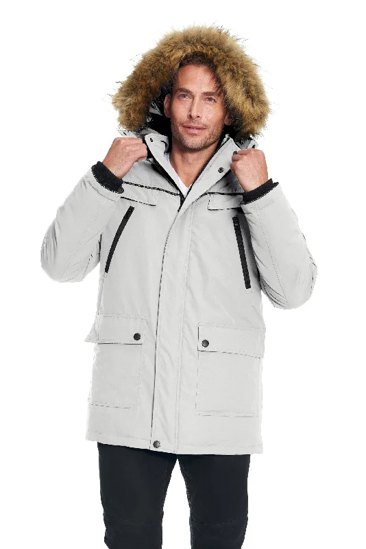 Elegant Outline MEN'S VEGAN DOWN PARKA