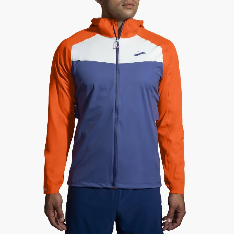 Advanced Design High Point Waterproof Jacket In Aegean/birght Orange/light Slate
