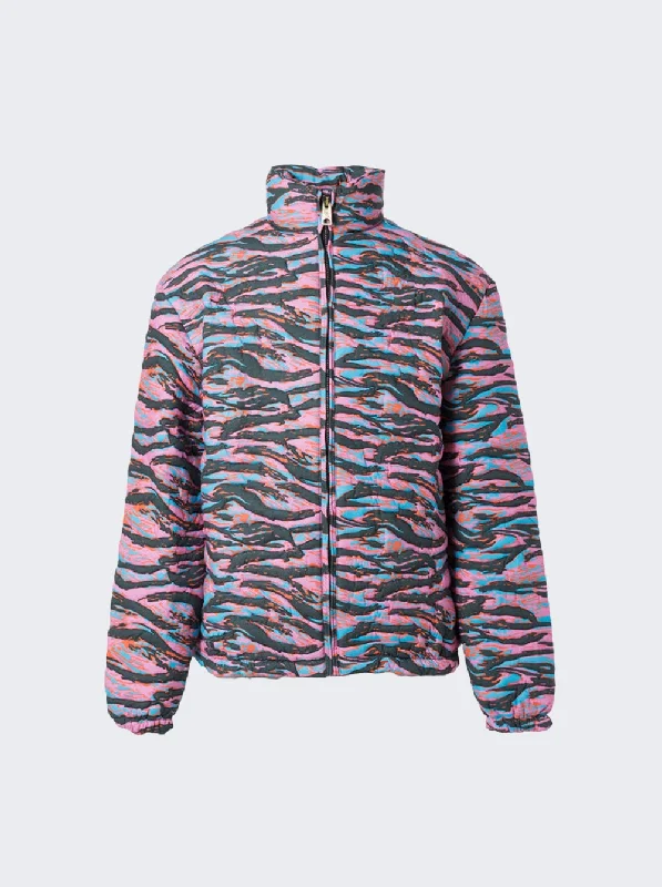 Fashion Pioneer Unisex Printed Quilted Puffer Jacket