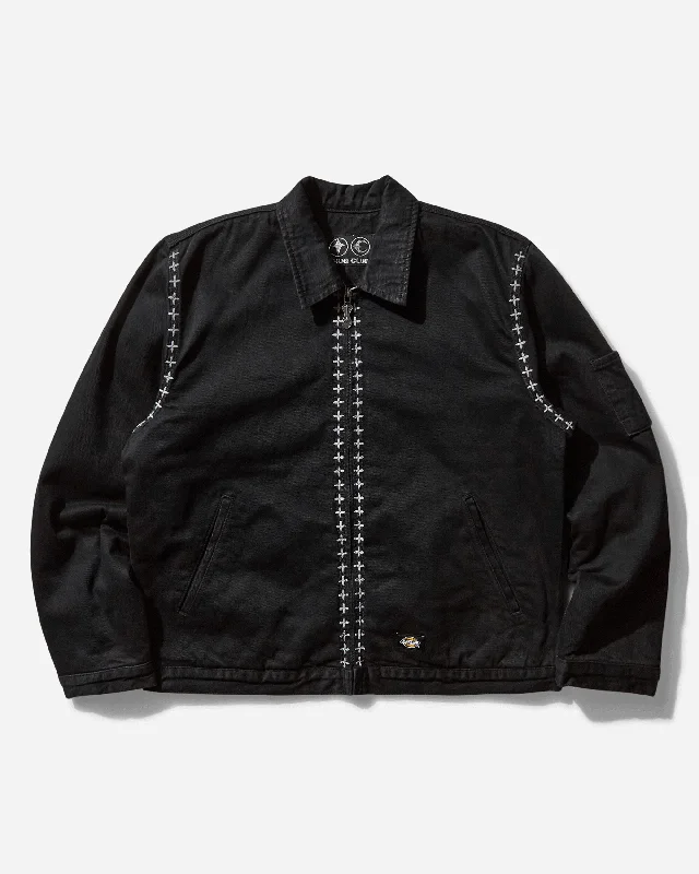 Fashion Concept Men's Dickies Stitch Jacket Black