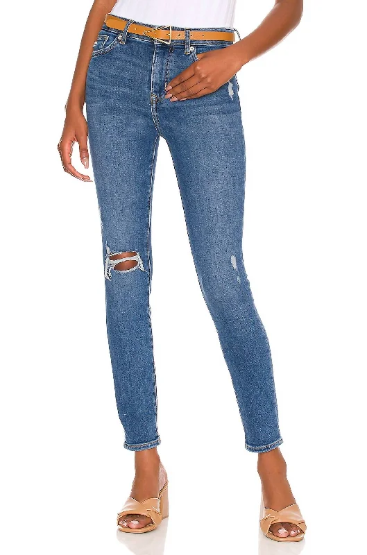 Classic Style Ricky Low Rise Skinny Jeans In Brigton