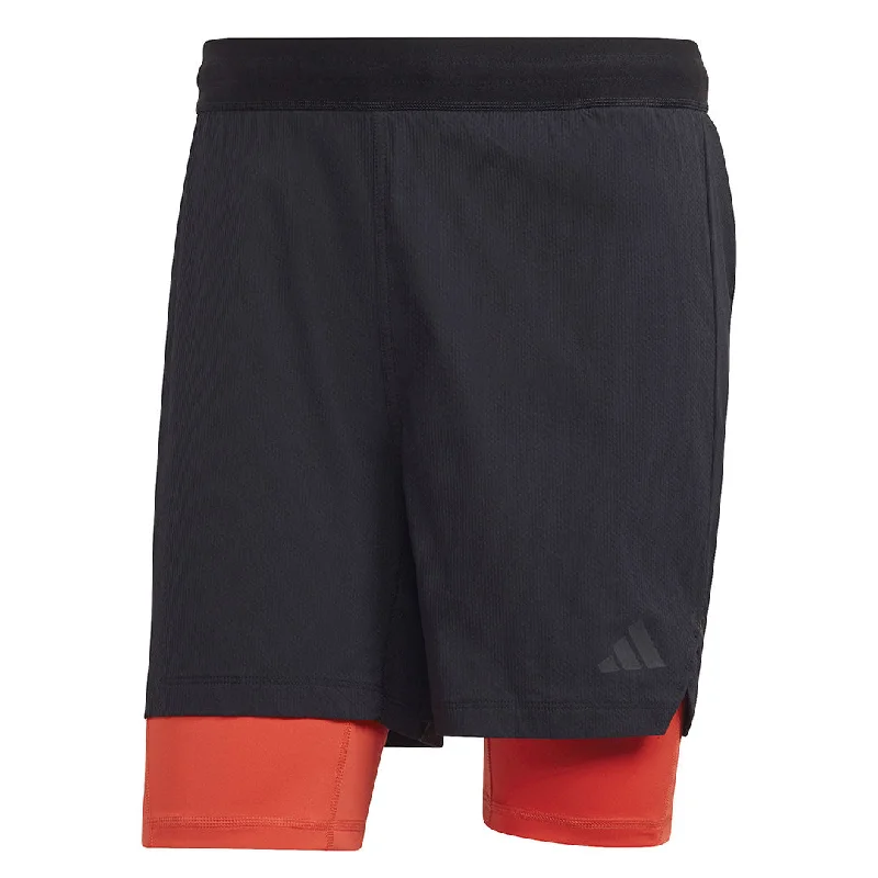 Layered Comfort adidas - Men's Power Workout Two-In-One Shorts (HY0778)