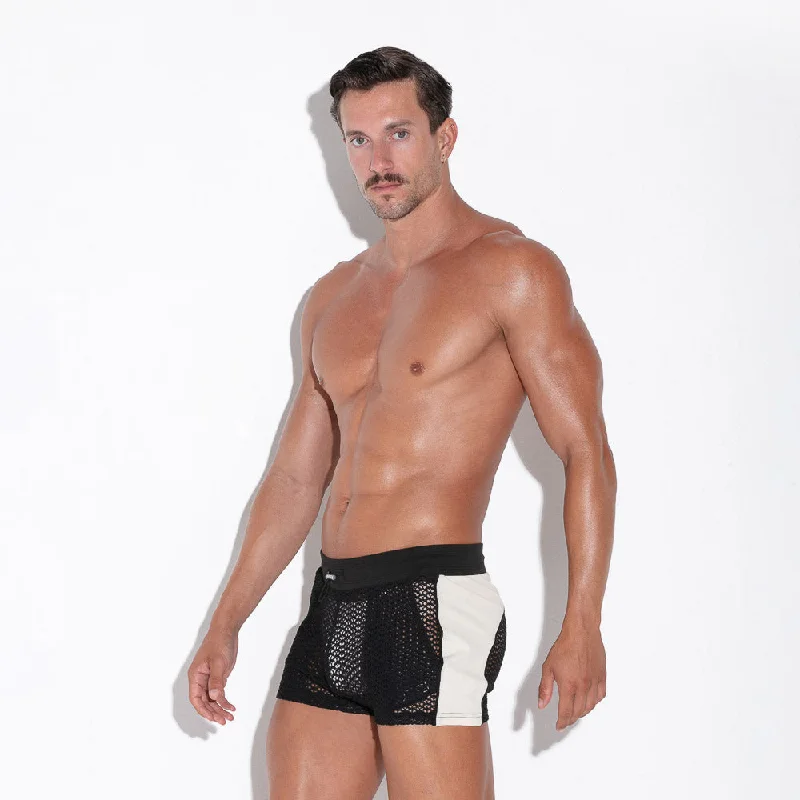Trends Code 22 Openwork 2" short 9736 mesh black