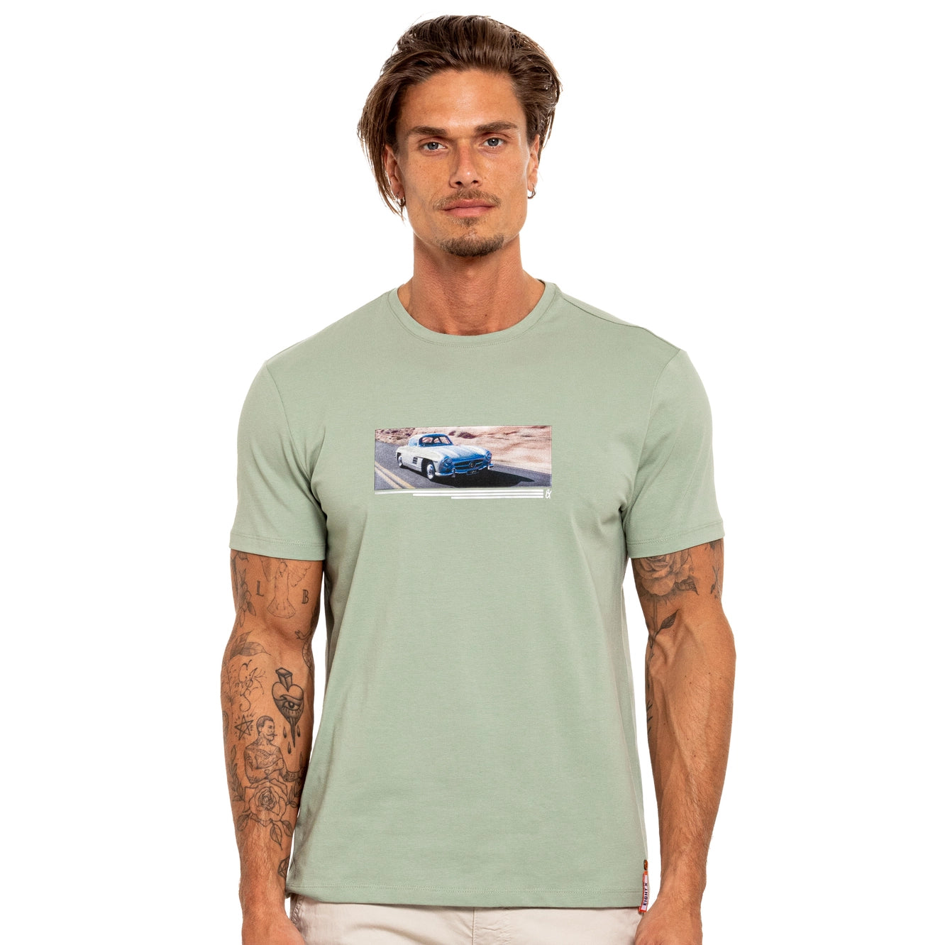Versatile Comfort Eight X SL Forever graphic t-shirt olive green