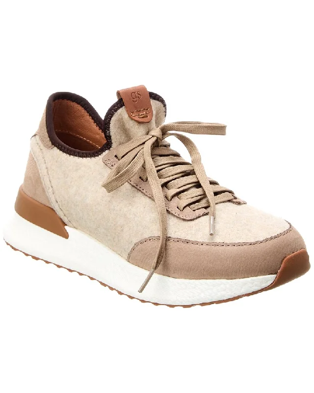 Effortless Outfits Gentle Souls by Kenneth Cole Laurence Stretch Jogger Felt & Leather Sneaker
