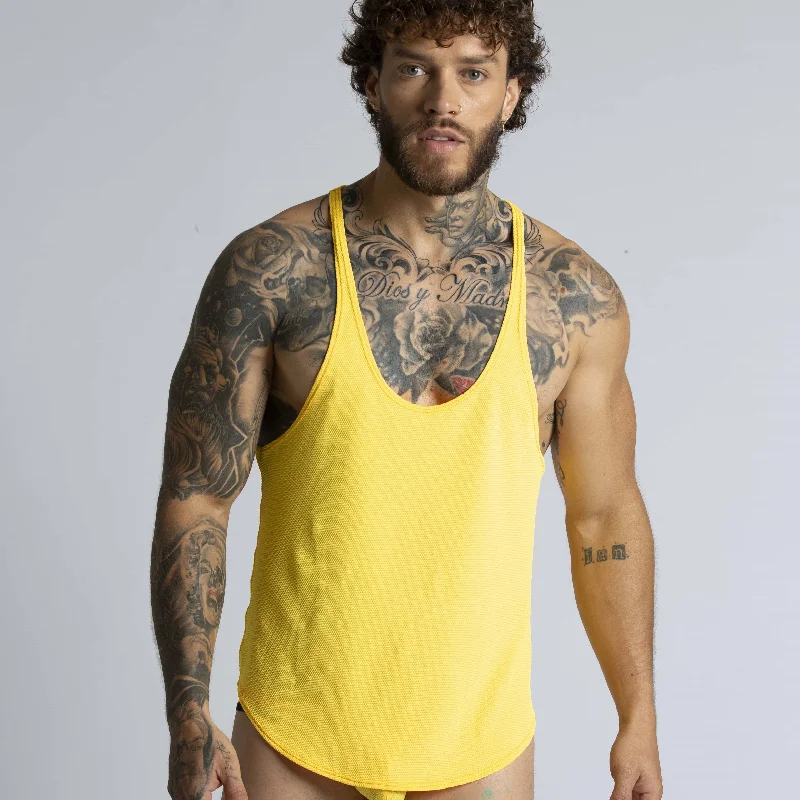 Comfortable Jackets Gigo Lemon stringer tank yellow