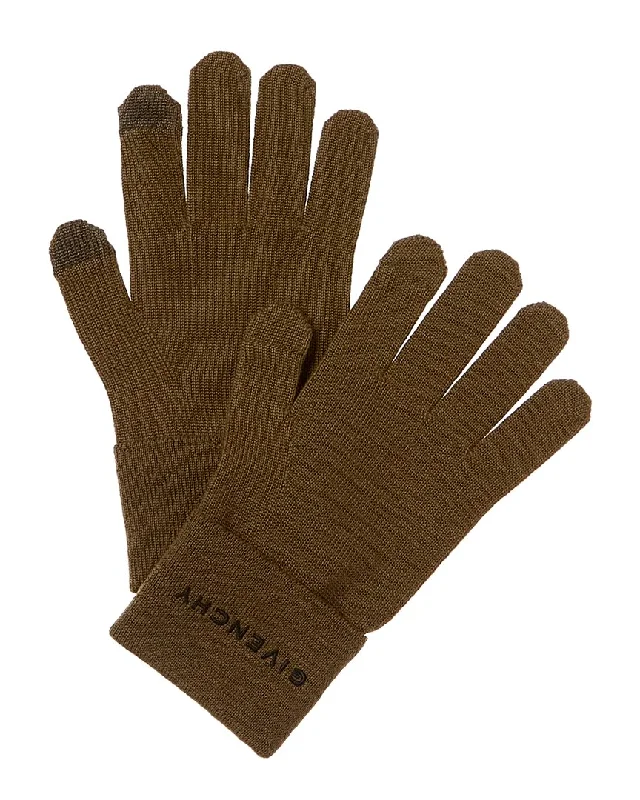 Personalized Clothing Givenchy Embroidered Wool Gloves