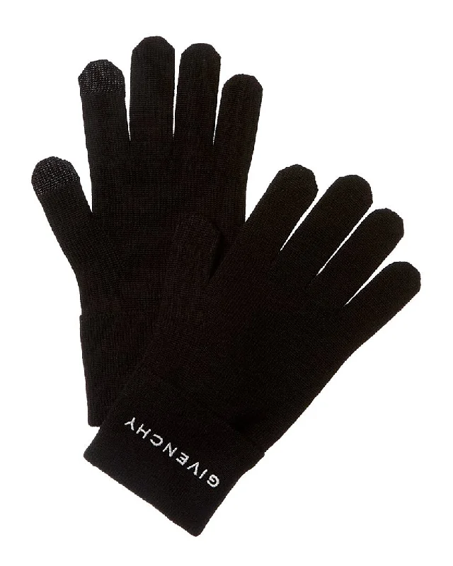Warm Atmosphere Givenchy Embroidered Wool Gloves