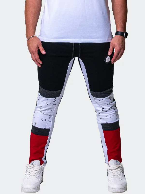 French Retro Jogger Crown Black