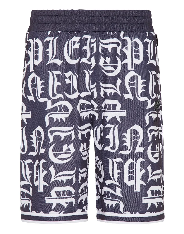 Soft Fabrics Jogging Basket Shorts Gothic Plein