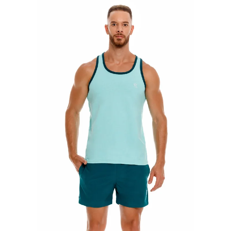 Sports Cool JOR Brixton cotton slim fit tank green