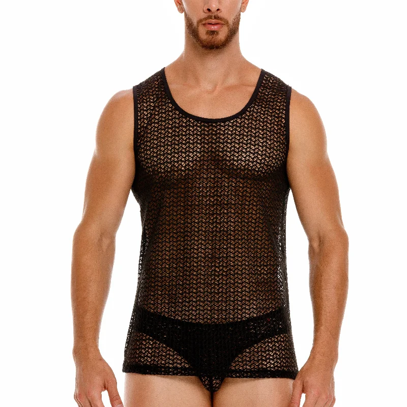 Exquisite Craftsmanship JOR Oporto lace tank black