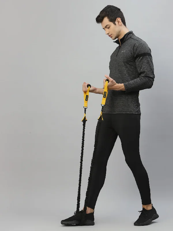 Elegant And Lazy JUMP USA Men Dark Anthra Outdoor Rapid-Dry T-shirt