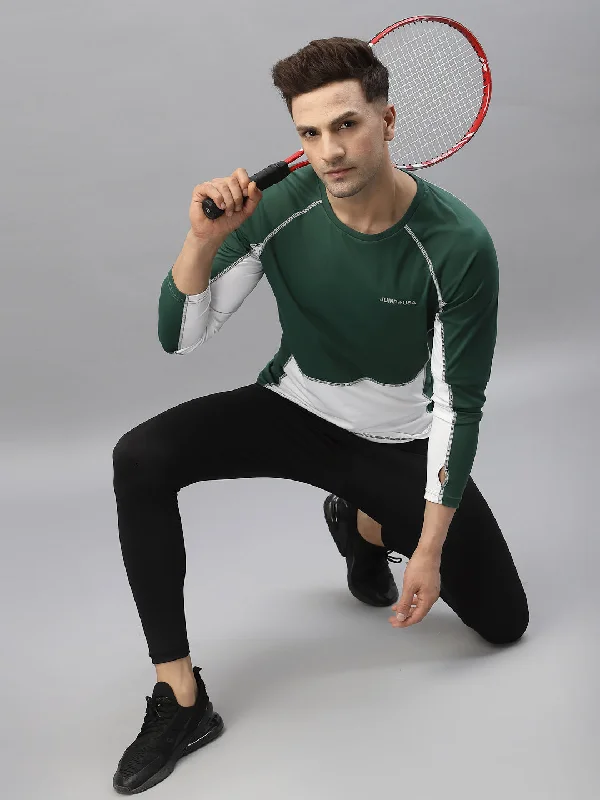 Lace Design JUMP USA Outdoor Men Rapid-Dry Solid T-Shirts