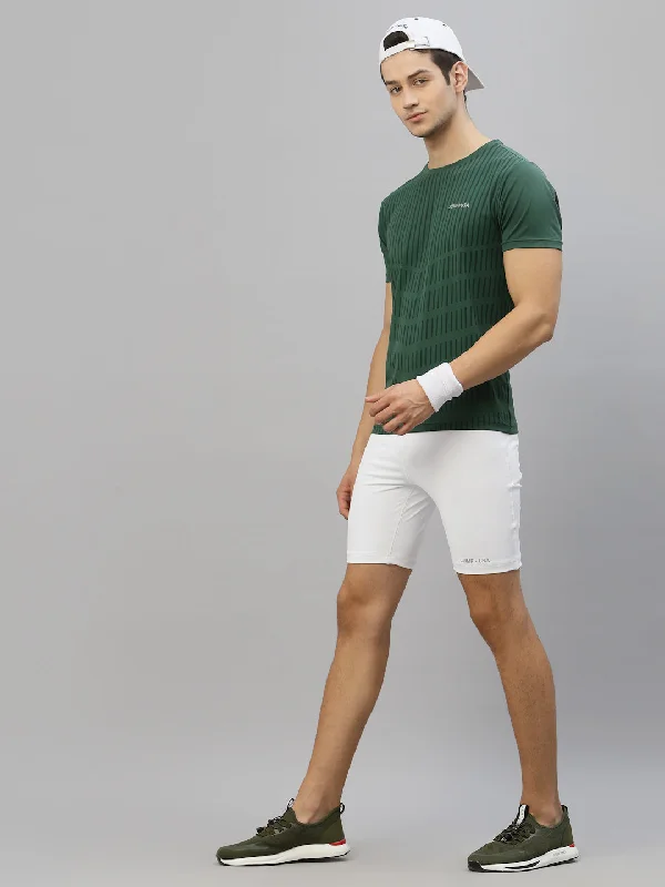 Fresh And Natural JUMP USA Ultralyte Men Green Running Rapid Dry T-Shirt