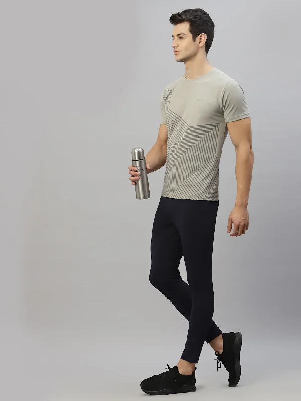 Celebrity Style JUMP USA Ultralyte Men Light Grey Running Rapid Dry T-Shirt