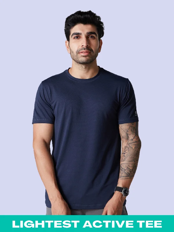 Elegant Tailoring Active Lite Anti-Odour T-shirt Navy