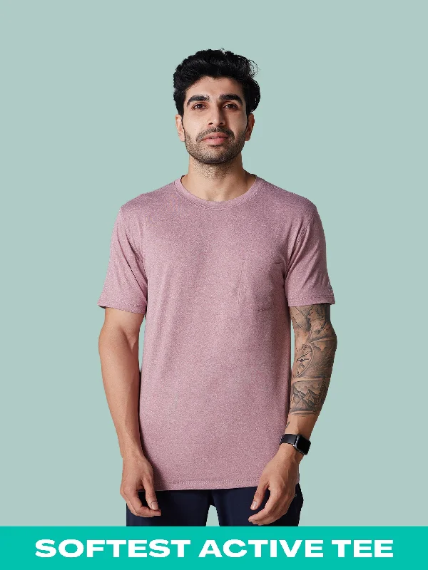 Unique Design Active Soft Tee Mauve