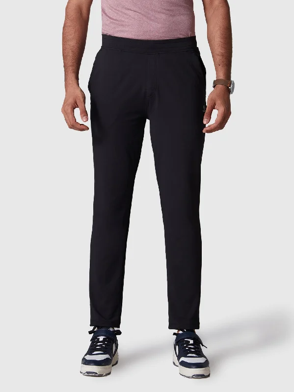 Warm Layers Active Sports Pants 360° Stretch Slim Fit Black