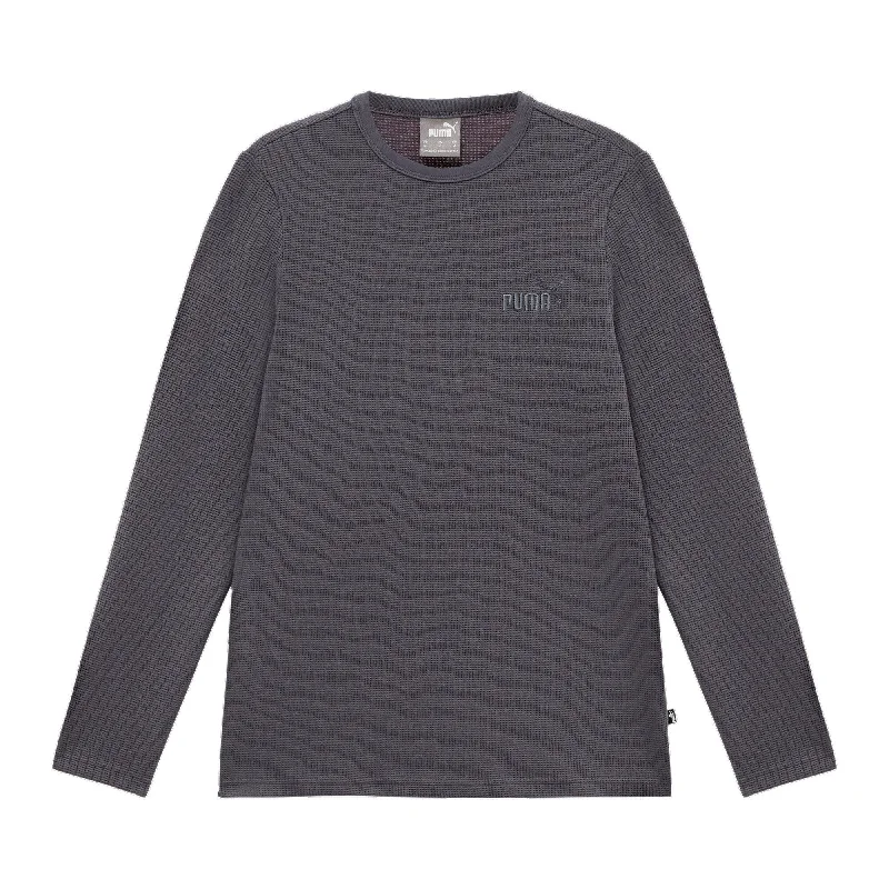 Cozy Layers PUMA Men's ESS ELEVATED Long-Sleeve Tee