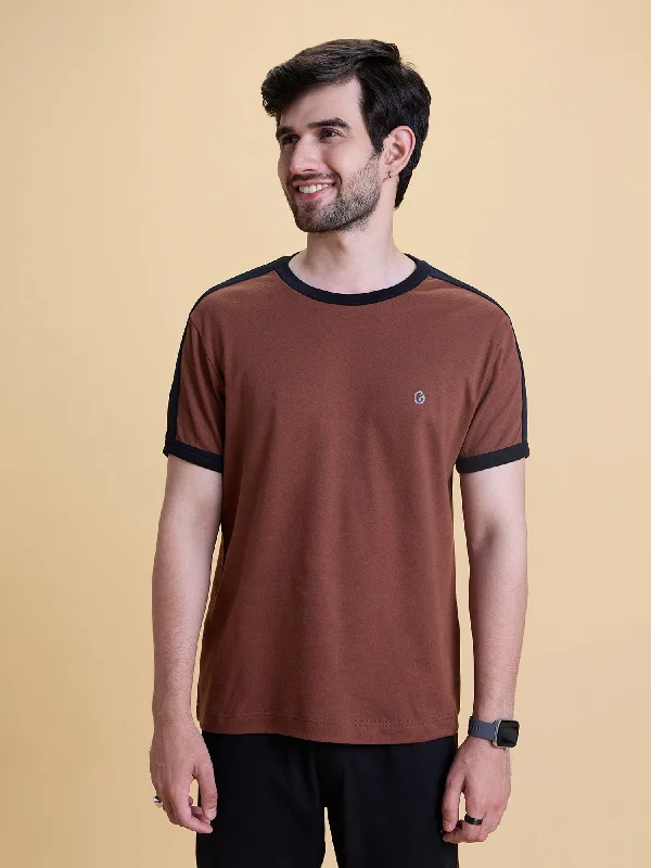 Trendy Layers Regular Fit color block Anti Odour Tee