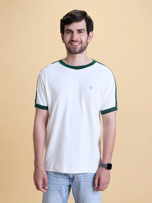 Weekend Comfort Wear Regular Fit color block Anti Odour Tee