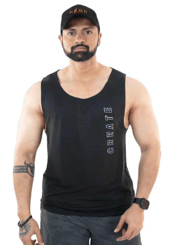 Casual Fit Wear NoVA Men's Black Solid Vest