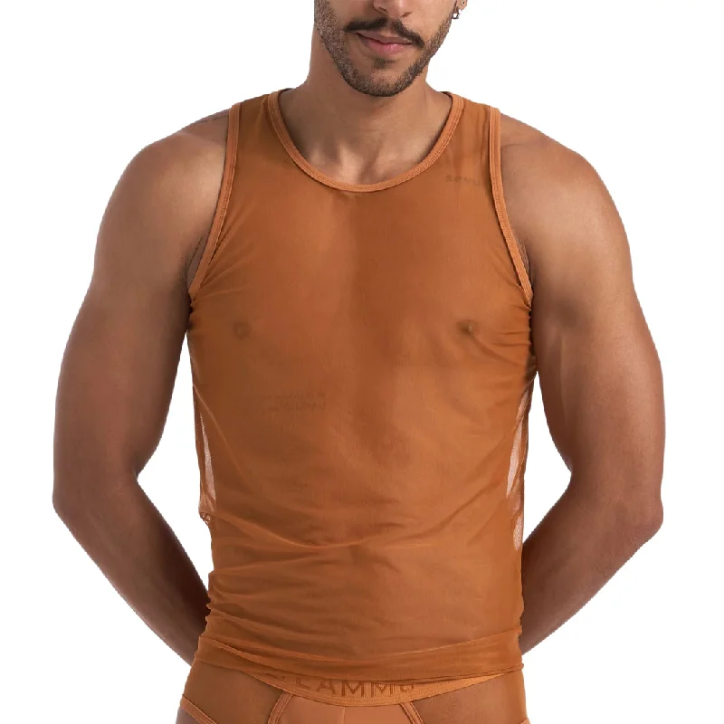 Timeless Outfits Teamm8 Score Sheer tank mesh sudan sugar