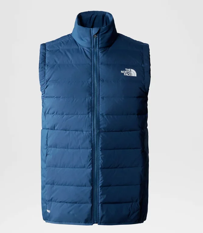 Fashionable Items The North Face Belleview NF0A7UJRHDC Vest Men Blue Stretch Down Full Zip CLO909